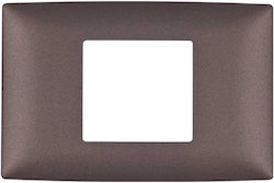 Elmark Lecce Schalterrahmen 2-fach in Gray Farb...