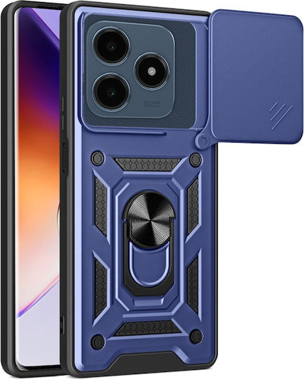 Techsuit Camshield Задна корица Пластмаса / Силикон Син (Realme C63)