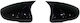 Mirror Covers Compatible Vw Golf 6 Vi Hatchback Glossy Black Batman Style