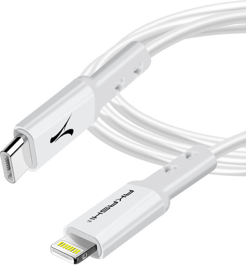 Akashi Редовна USB-C към Lightning кабел Бял 3м (ALTCABLTC3)