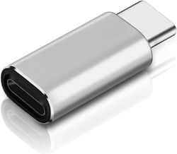 Lightning Adapter Female Usb C Charge Synchronisation Silver Lightning Adapter Female Usb C Charge Synchronisation Silver