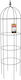 Kadax Metall Gartenobelisk Rosen 150 cm