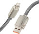 LinQ Braided USB-A to Lightning Cable Γκρι 1.2m (IP7998)