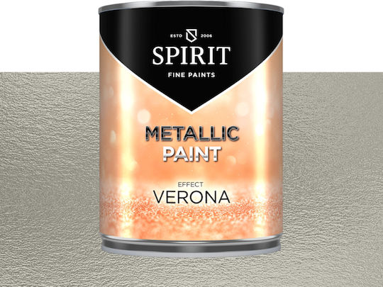 Декоративна боя Spirit Effect Verona 2.5л 14-15 м²/л металик интериорна боя с перлени частици нежен блестящ ефект върху стената