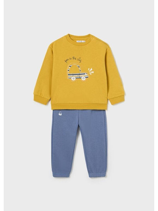 Mayoral Kids Sweatpants Set Yellow