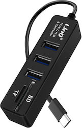 LinQ USB Hub 3 Θυρών (USB-C) TPC-512