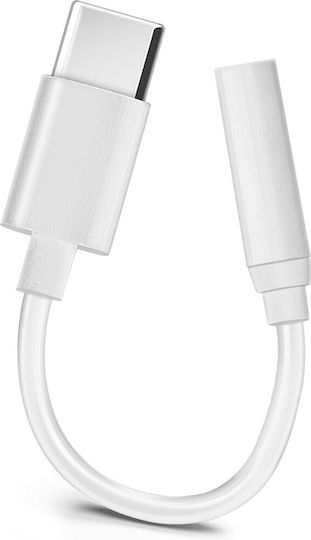 Avizar USB-C Männlich zu 3.5mm Weiblich Konverter Weiß 1Stück USBC-35-WH