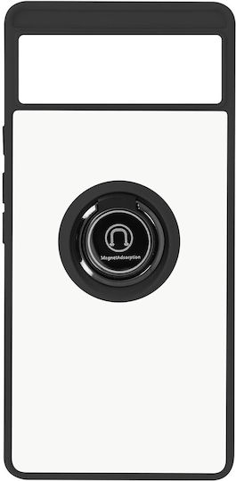 Case Google Pixel 6 Bi-material Metal Ring Black