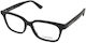 Alexander McQueen Damen Acetat Brillengestell Schwarz AM0464O-001