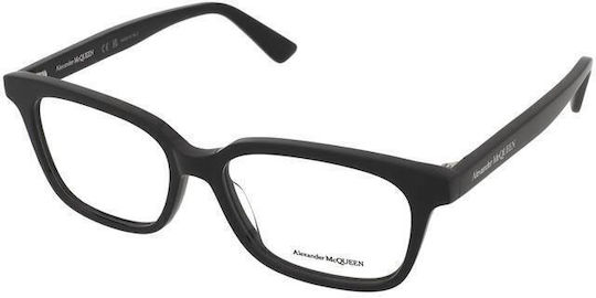 Alexander McQueen Damen Acetat Brillengestell Schwarz AM0464O-001