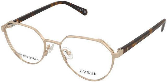 Guess Metal Eyeglass Frame Gold GU50136 032