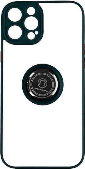 iPhone 14 Pro Hülle Bi-Material Metallring Video-Ständer Grün