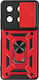 Avizar Ring Case Redmi Note 13 5g Shockproof Camera Cover Red