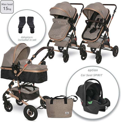 Lorelli Alba Premium 2 in 1 Adjustable 3 in 1 Baby Stroller Suitable for Newborn Pearl Beige 11.5kg