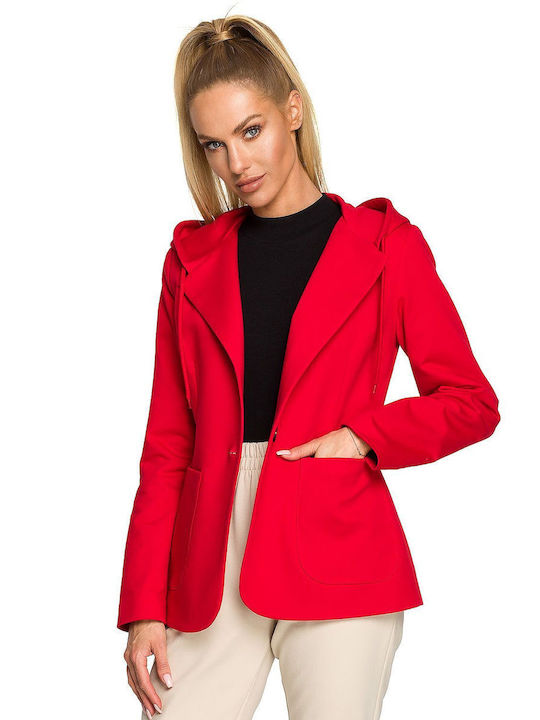 MOE Damen Blazer Rot