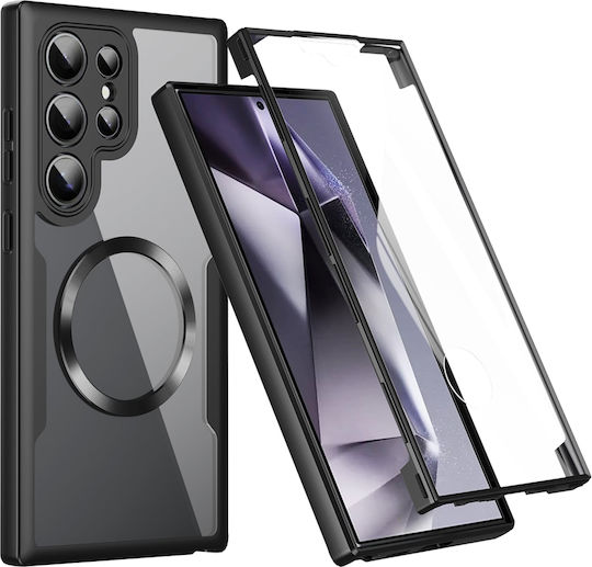 Techsuit 360 Full Cover Silicone Black (Galaxy S24 Ultra)