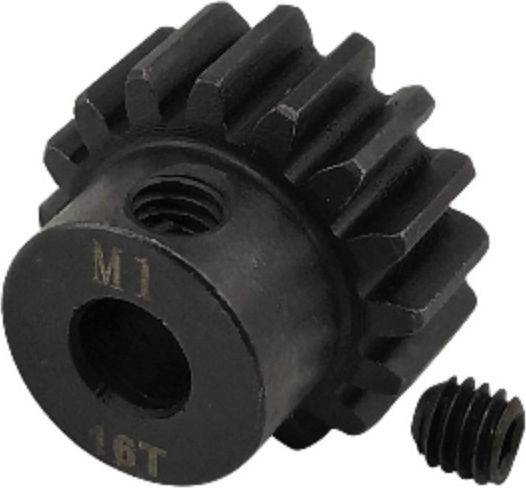 ProtonRC HSS M1 Motor Pinions Gear 11T-30T Black for 5mm shaft M4 Screw Hole with set screw ProtonRC HSS M1 Motor Pinions Gear 11T-30T Black for 5mm shaft M4 Screw Hole with set screw