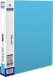 Metron Plastic Sleeves Folder 60 Sheets Light Blue