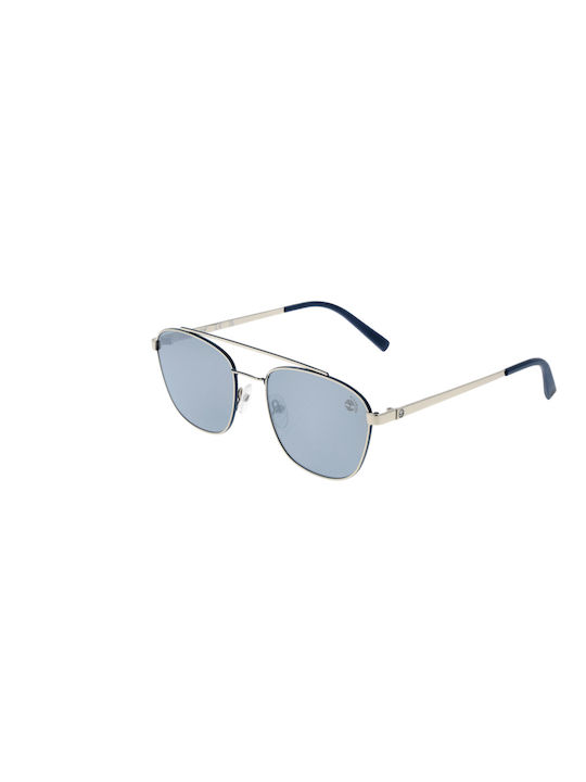 Timberland Men's Sunglasses with Silver Metal Frame TB9168 10D