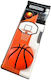 Plastic Basketball Pencil Case with Multicolored Sharpener