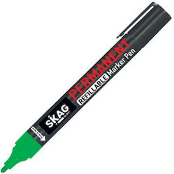 Marker Permanent Skag Vârf Rotund Verde