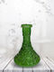 Hookah Vase Vessel Glass Crystal Green