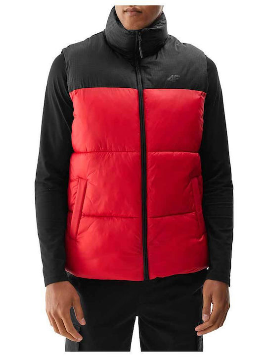4F Sleeveless Jacket Waterproof Red