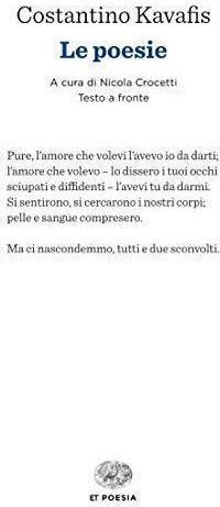 Le Poesie. Testo Greco A Fronte - 9788806214128 - Einaudi - Www.ar-shop.gr Le Poesie. Testo Greco A Fronte - 9788806214128 - Einaudi - Www.ar-shop.gr
