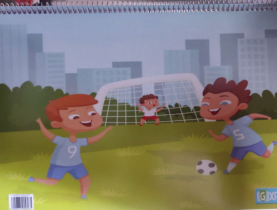 Drawing Pad Gxp 40 Sheets Boys Playing Soccer