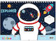 Littlies Drawing Pad for Boys 23x33 40 Sheets with Stickers and Stencils Assorted Designs 647035