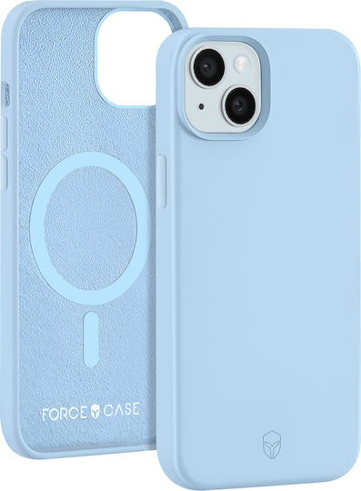 Калъф Force Magsafe за iPhone 15 Plus Антиударен Мат Светлосин