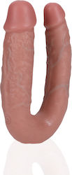 Shots Διπλό Dildo Flesh 15cm