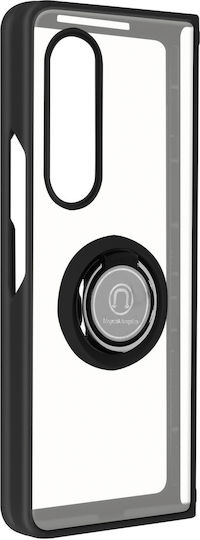 Case Samsung Galaxy Z Fold 3 Bi-material Metal Ring Support Black