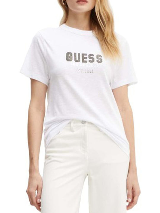 Guess Women's Sweater Cotton White