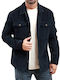 Jack & Jones Herrenhemd Overshirt Langärmelig Cord Black