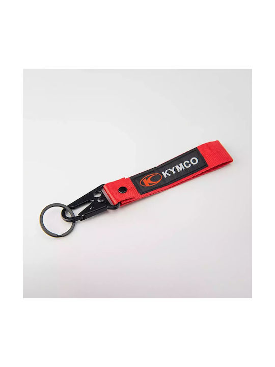 Kymco Red Fabric Keychain