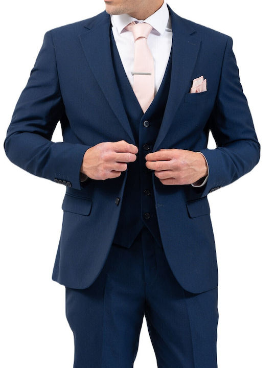 Vittorio Artist Men's Suit Blue, Indigo