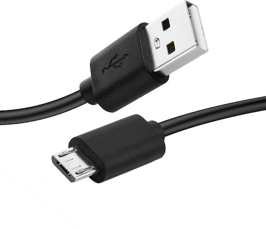 Avizar Regular USB 2.0 to micro USB Cable Μαύρο 0.5m 1τμχ