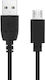 Avizar Редовна USB 2.0 до микро USB кабел Черен 1.2м 1бр