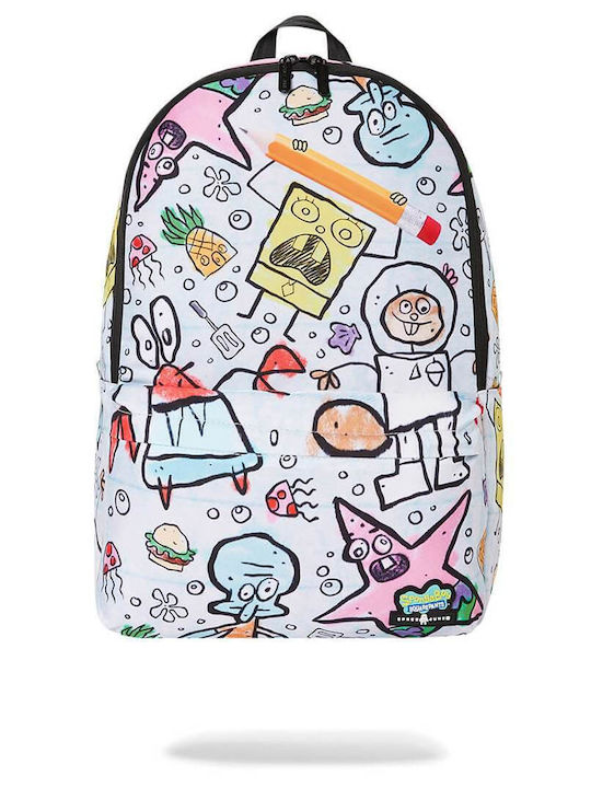 Τσάντα Πλάτης Σχολική Space Junk Spongebob Handrawn Character Backpack