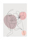 Walls Αφίσα Line Woman With Flower 20x30cm