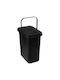 5Five Waste Bin Waste Plastic Black 12lt 1pcs