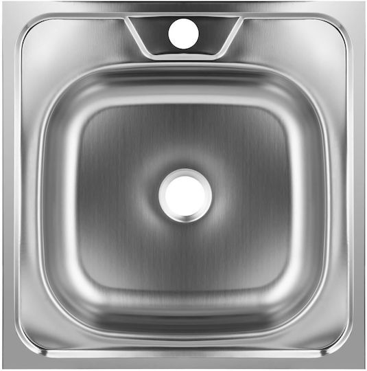 Hausberg Freddo Chiuvetă Bucătărie Drop-In Inox L48xL48cm Gri