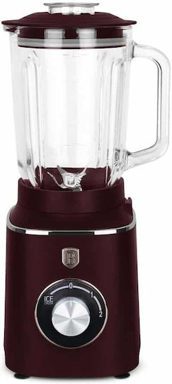 Berlinger Haus Μπλέντερ με Γυάλινη Κανάτα 1.5 lt 1000W Κόκκινο BH-9494