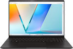 Asus Vivobook S 16 OLED M5606UA-MX041W 16" 120Hz (Ryzen 7-8945HS/32GB/1TB SSD/W11 Acasă) Neutral Black (Tastatură Engleză Internațională)