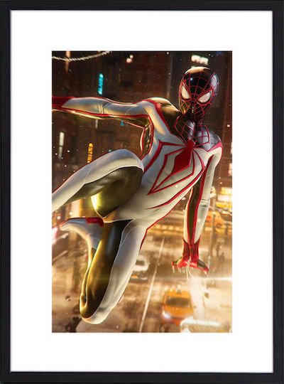 Walls Kids Framed Wall Painting White -suit Spiderman 30x40cm