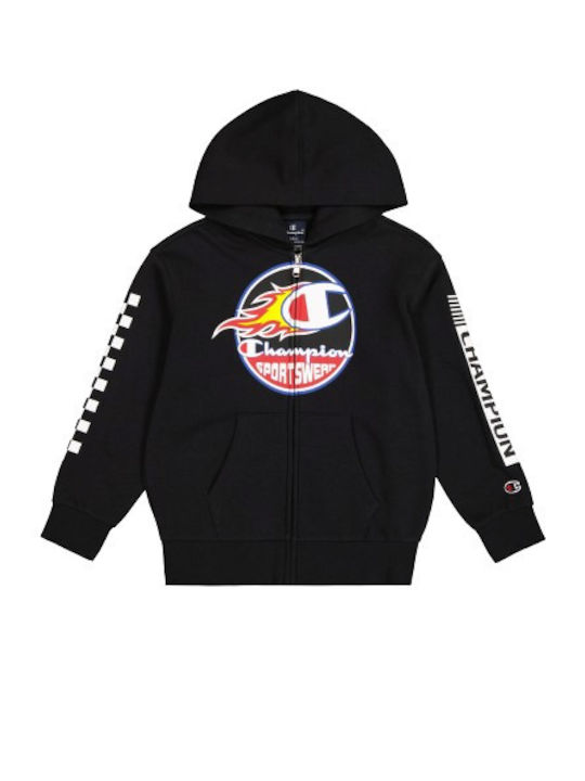 Champion Kids Cardigan with Hood Black