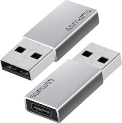 4Smarts 540275 USB-A male σε USB-C female 2τμχ 4Smarts 540275 USB-A male σε USB-C female 2τμχ