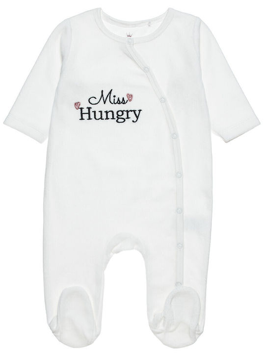 Alouette Tender Comforts Baby Bodysuit Long-Sleeved Velvet Ecru