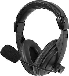 NOD Chat Auf dem Ohr Multimedia-Headsets mit Mikrofon und Verbindung 3,5 mm Klinke in Schwarz Farbe